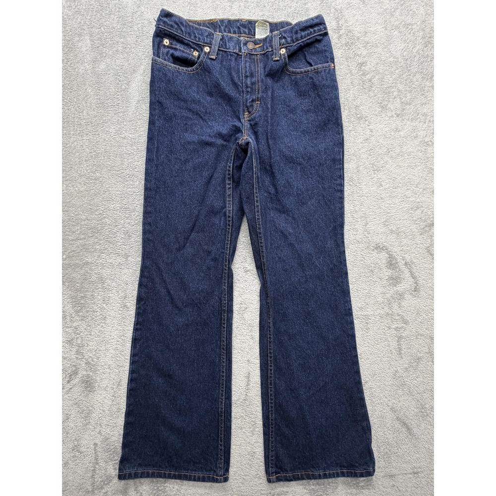 Jordache Jeans Juniors 9/10 Dark Wash Blue Straight 100% Cotton Denim